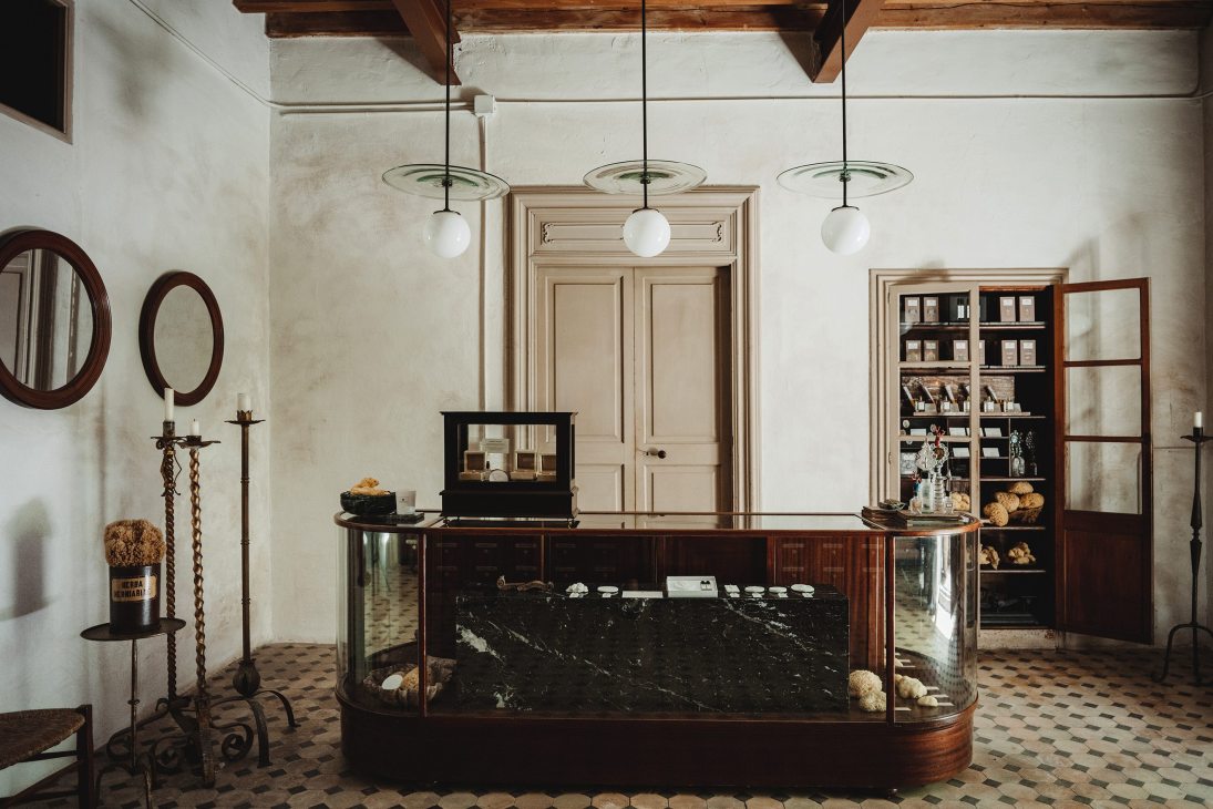 Inside Arquinesia Perfumes store in Palma, Mallorca