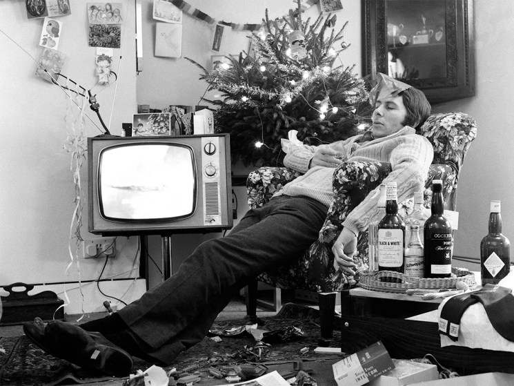 watching christmas television