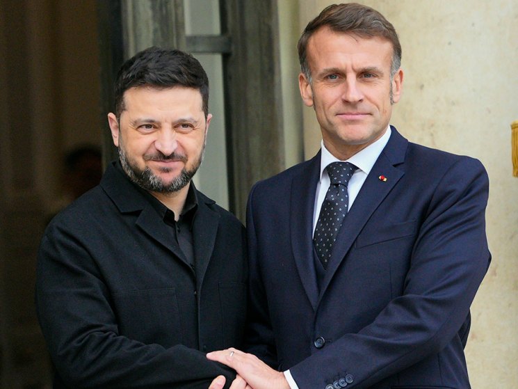 Macron hosts Zelensky in Paris as Nato signals a more ‘aggressive’ stance