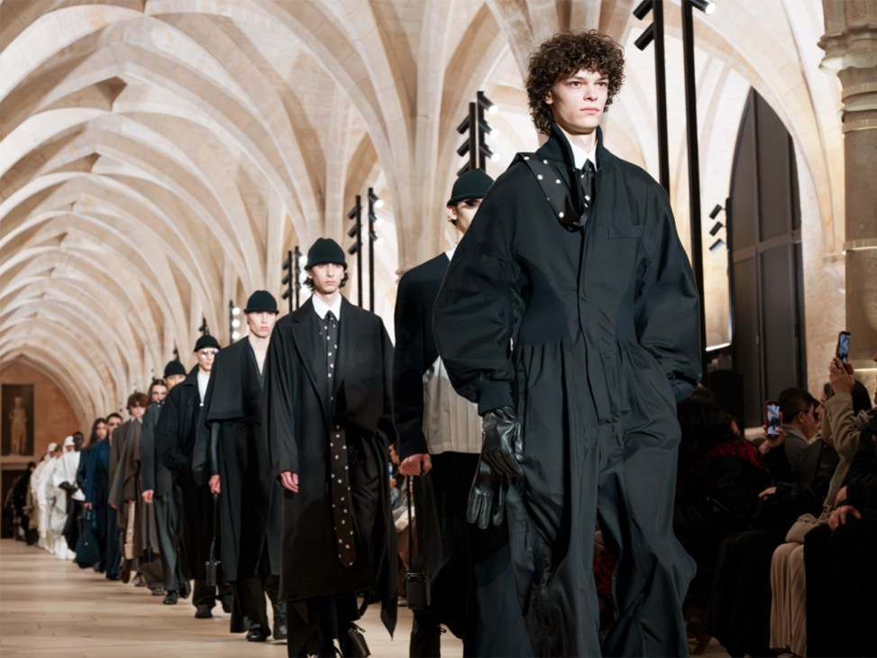 Issey Miyake runway at Paris Fashion Week menswear AW26