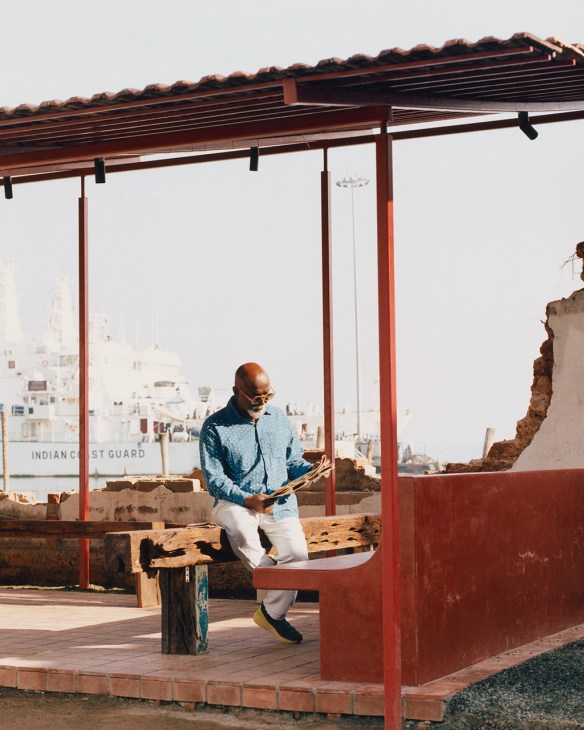 Bose Krishnamachari, co-founder of the Kochi-Muziris Biennale pictured in the city of Kochi, India