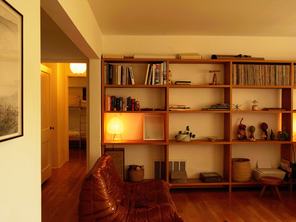 Making the best use of space in
the family’s compact residence