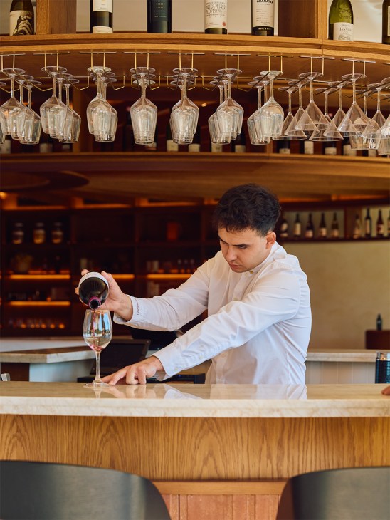 Art of the pour at Tarraco restaurant