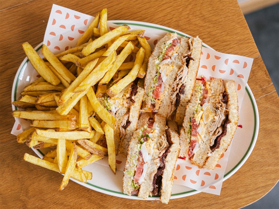 Club sandwich served at Middle Child, Dubai