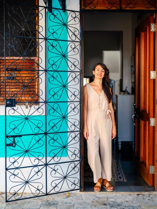 Raquel Casares at her Santo Domingo home