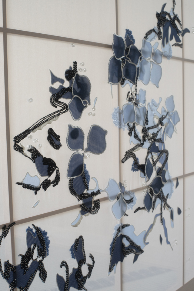 Hoji embroidered by Atelier Montex × Lesage Intérieurs × Fujita Gasodo