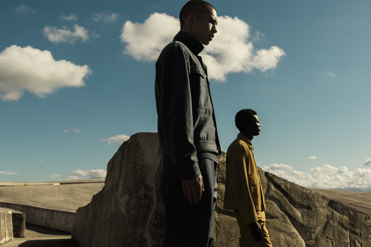 Stone Island Bonded linen coach jacket