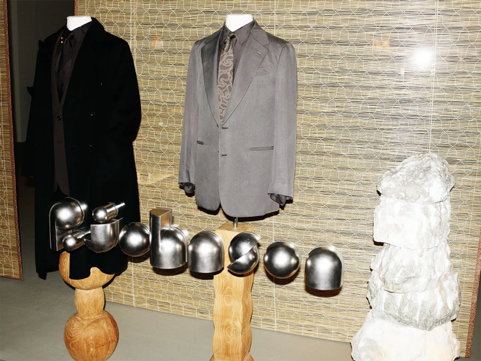 Clothing on display at P Johnson’s new London showroom