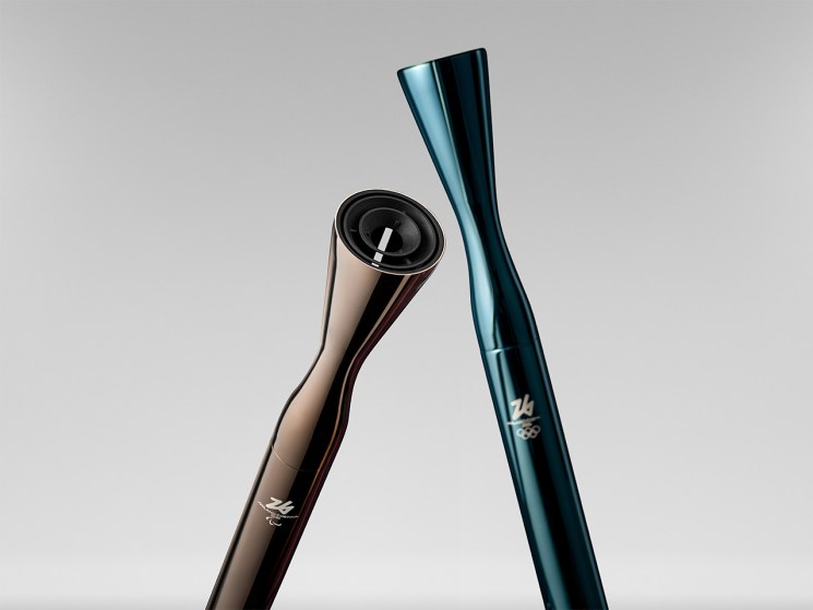 An inside look at Carlo Ratti’s minimalist Olympic torches for Milano Cortina
