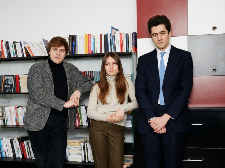 (L-R) Manuel Gressani, Ramona Bloj and Mathéo Malik