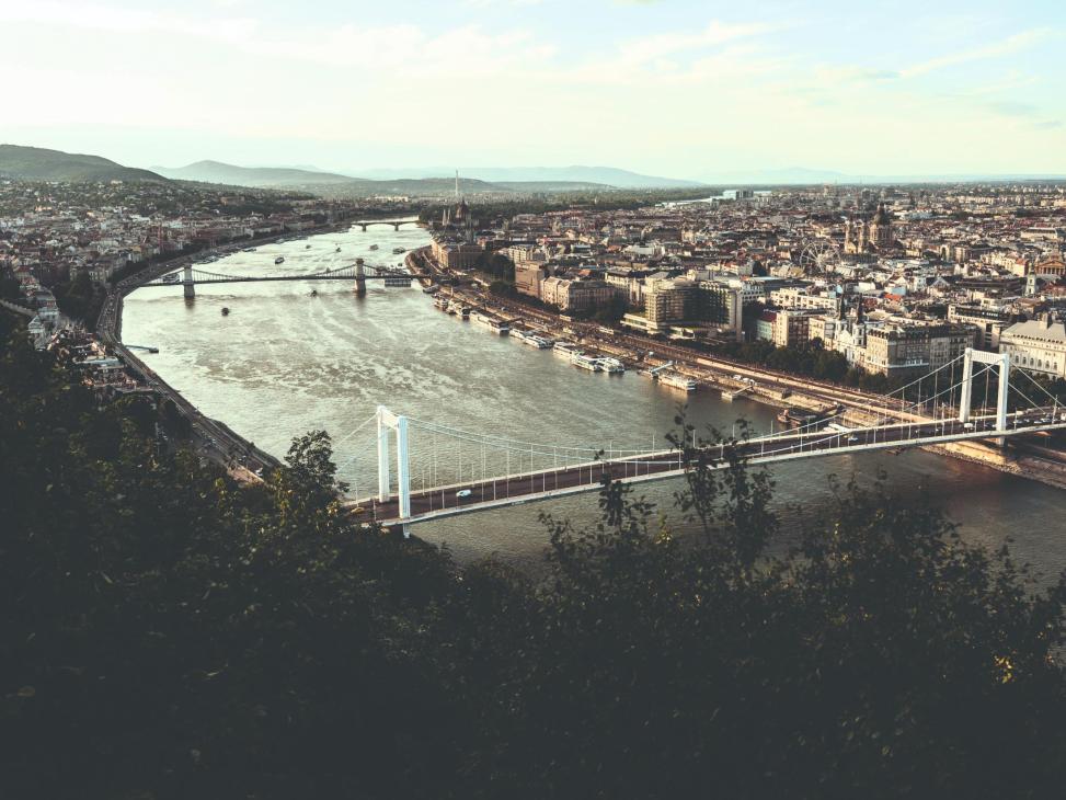 General view of the Danube River