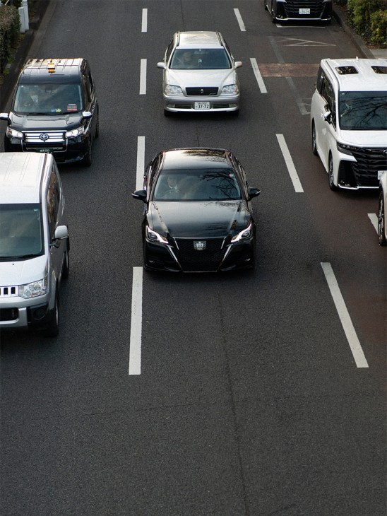 Toyota Crown on the road