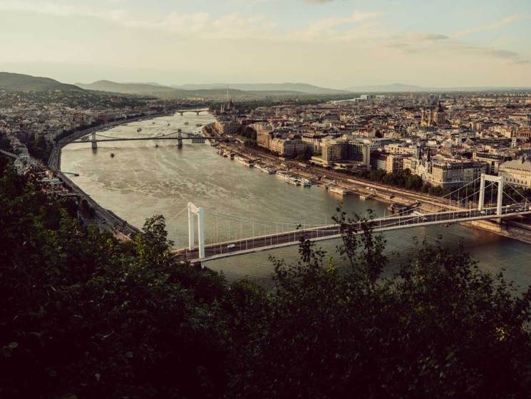 General view of river in Hungary