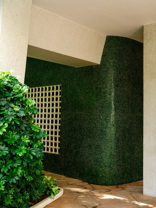 Door covered in greenery