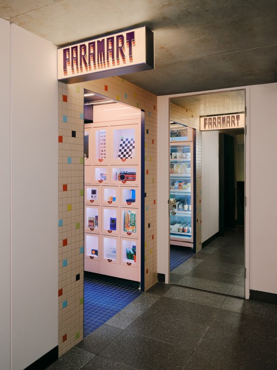 Interior view of the Paramart bar