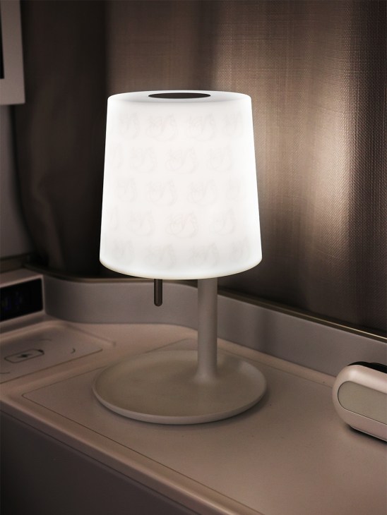Lamp in the Air France first class lounge