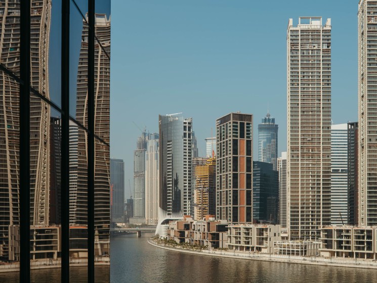 The Dubai skyline, UAE