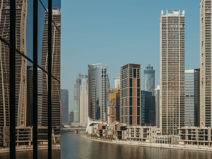 The Dubai skyline, UAE