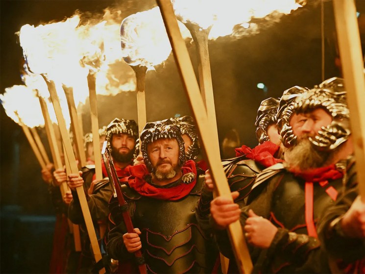 Members of the Jarl Squad during the Up Helly Aa festival