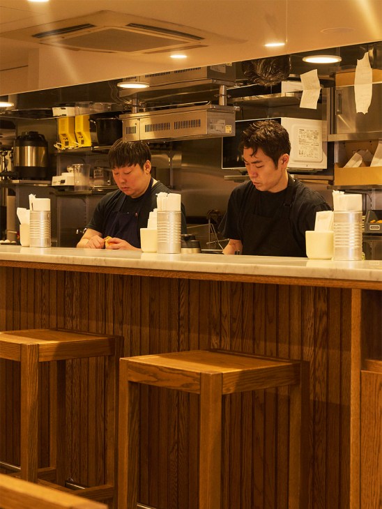 Chefs at work at Teddy Brown