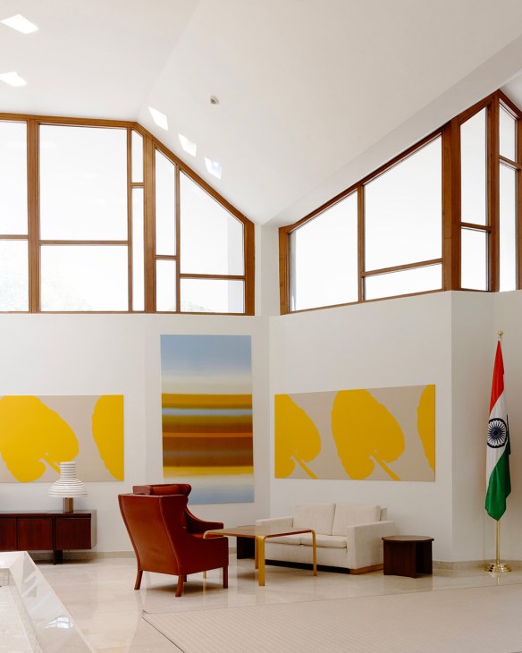 Interior of the Finnish embassy in New Delhi