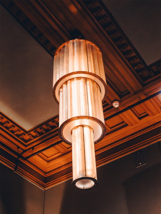 Art Deco light at GAT