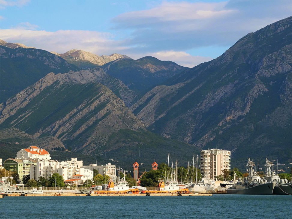 General view of Tivat in Montenegro