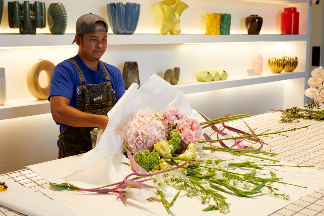 Goshá flower studio in Dubai, UAE