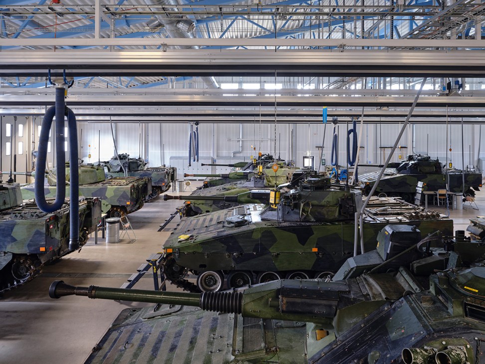 Tanks inside the garrison