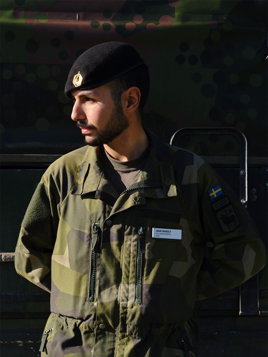 A soldier outside the garrison