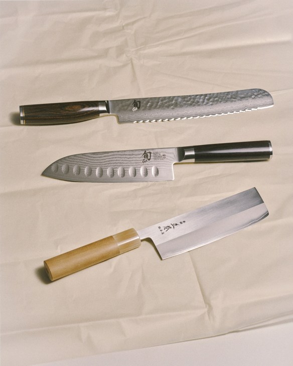 Selection of knives from Borough Kitchen in London