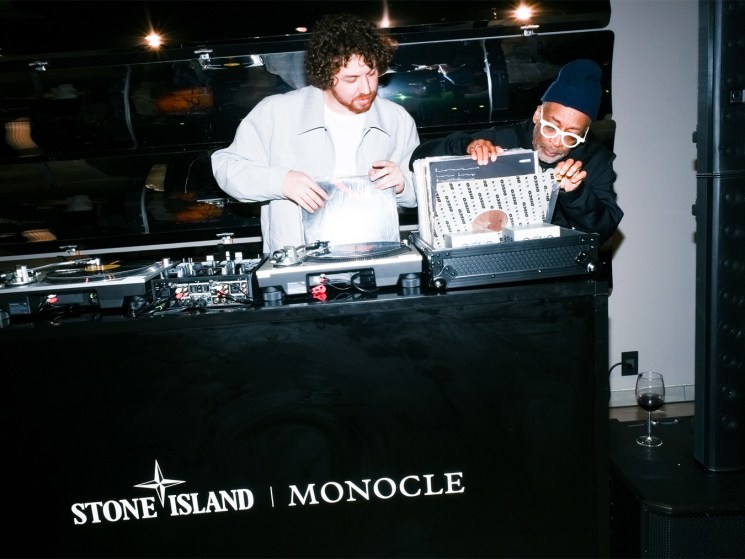DJs at a Stone Island and Monocle event