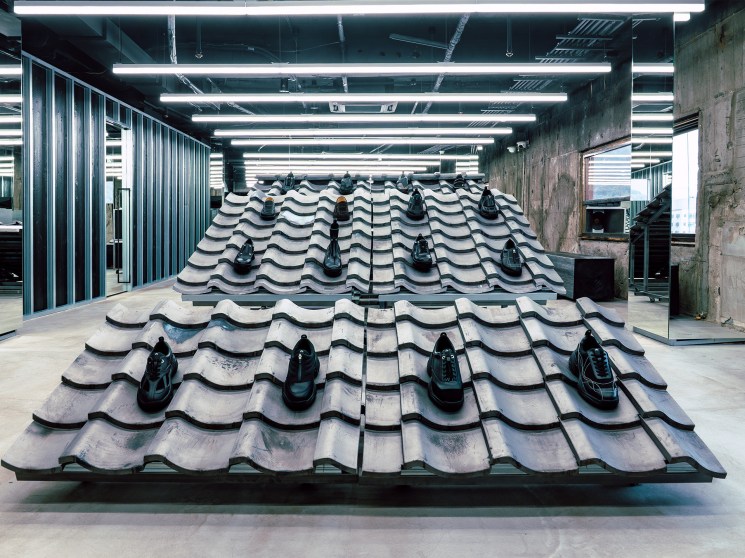 Roof tile display at OAO Retail