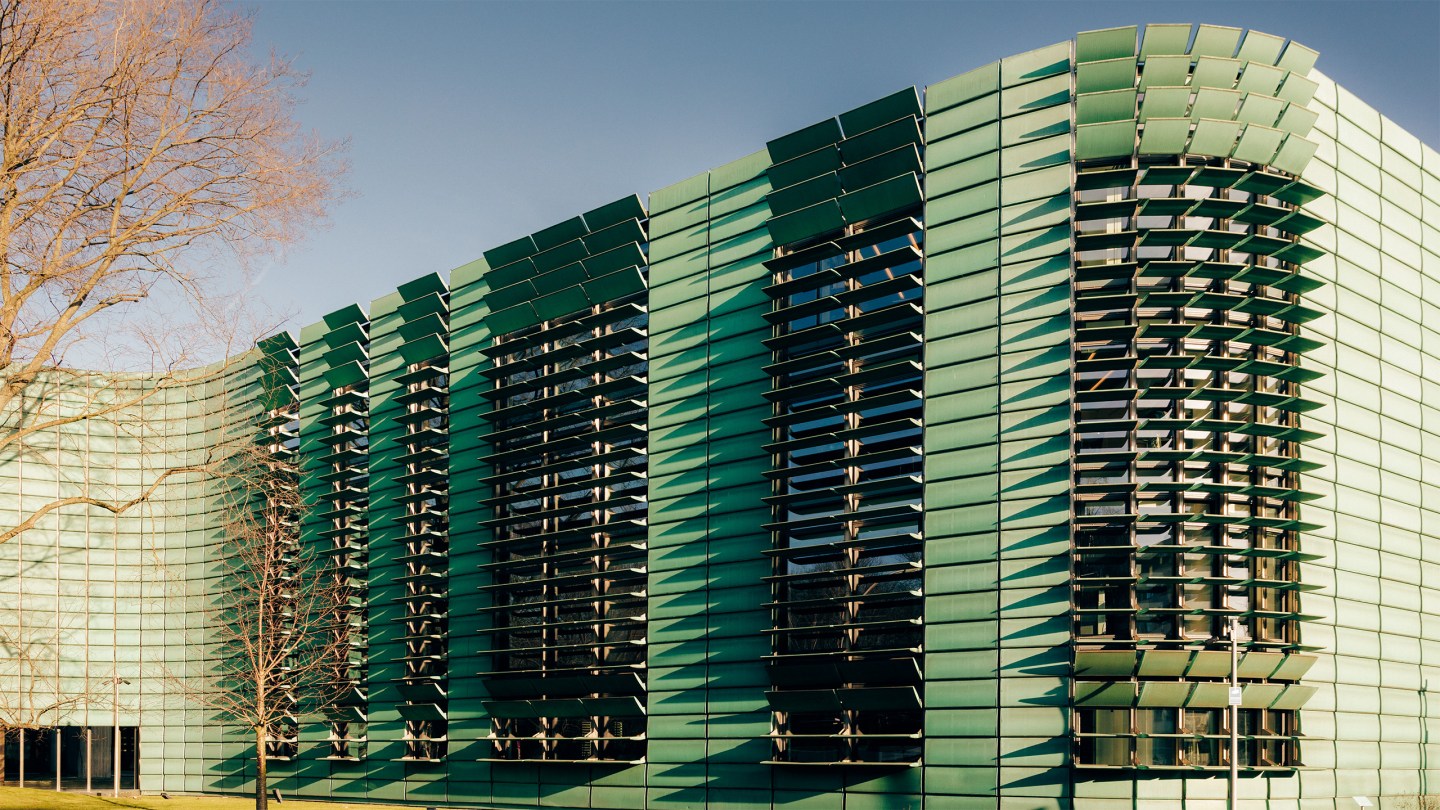 Exterior view of the five Nordic embassies in Berlin