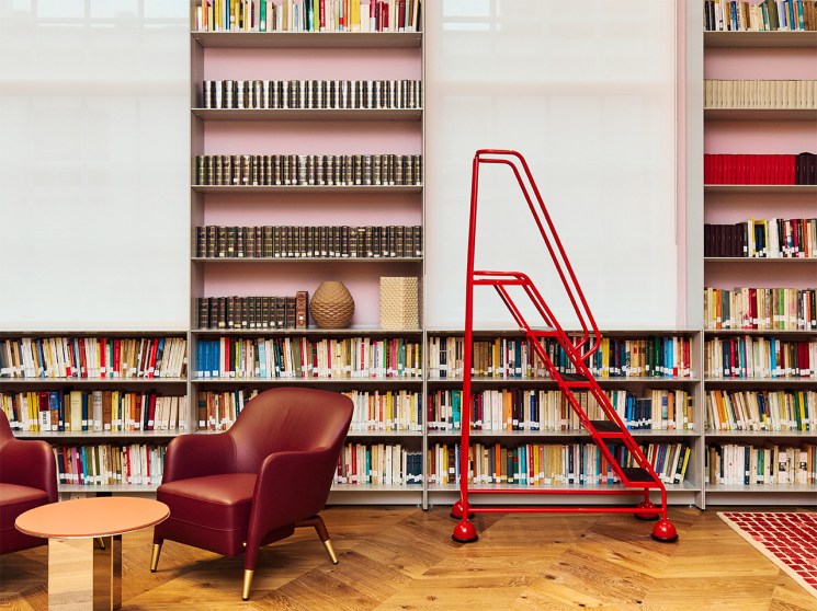 The new Italian embassy in London’s’s library is a focal point of the Italian Cultural Institute