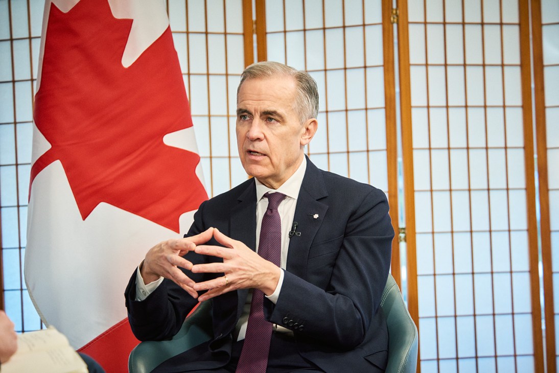 Mark Carney being interviewed by Monocle in Tokyo