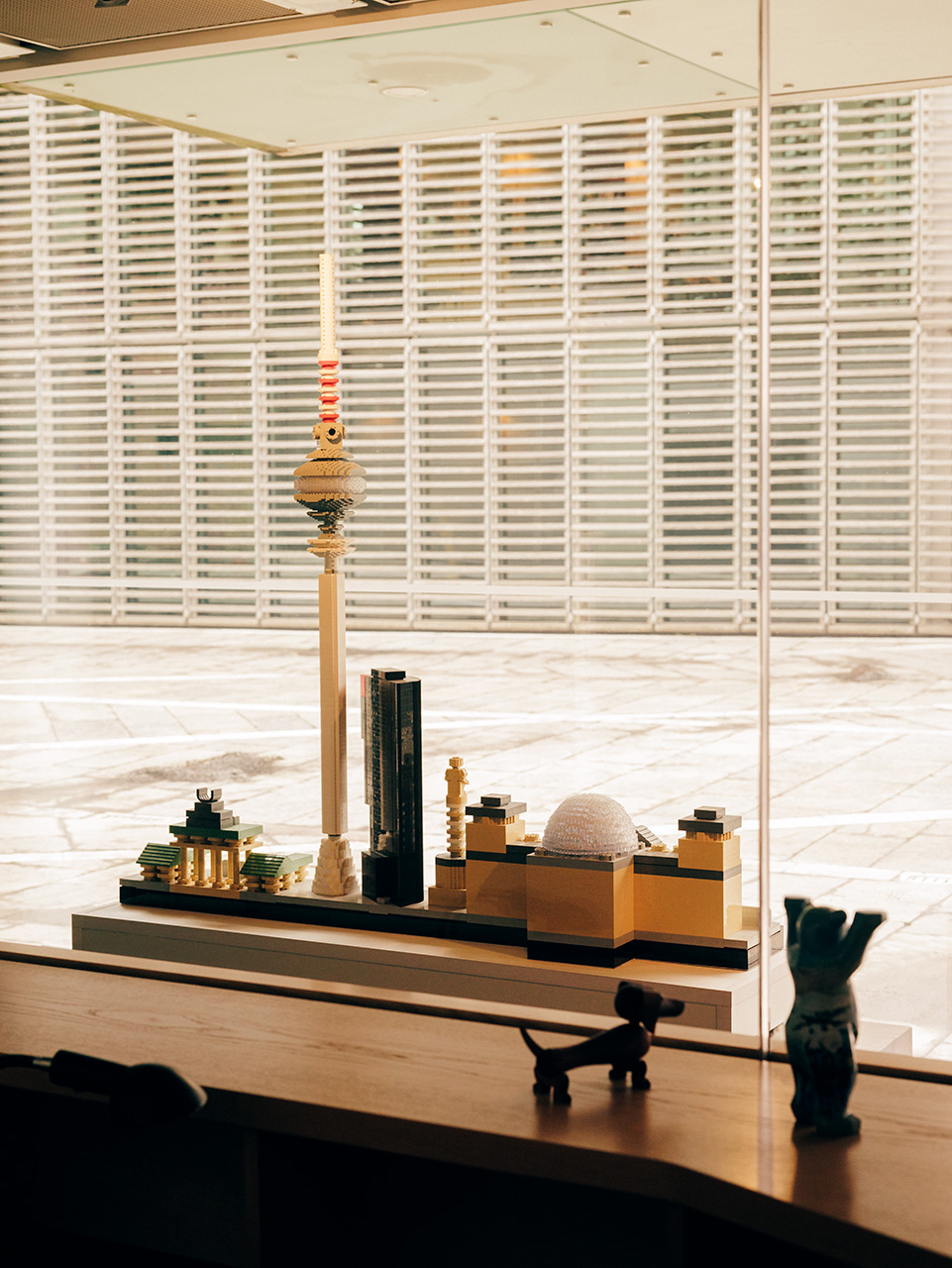 Desk inside the Nordics embassy, Berlin