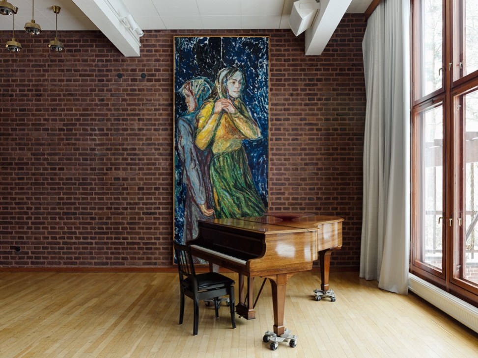 Painting inside the Norwegian embassy in Stockholm