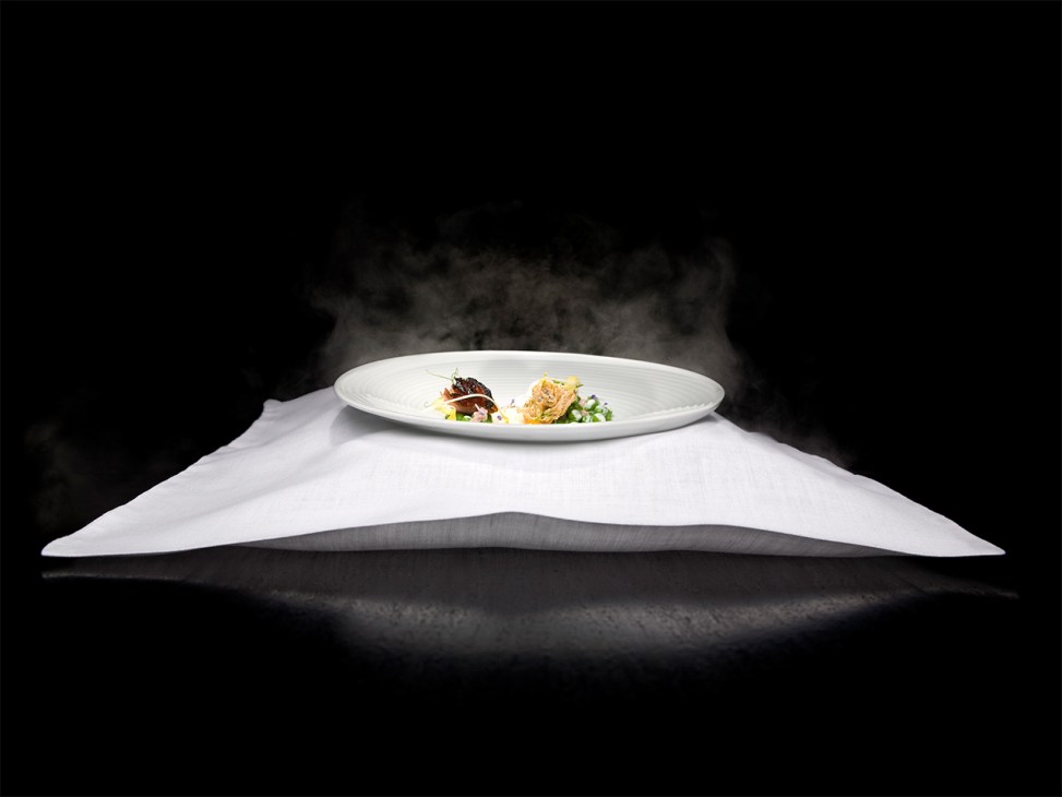 Alinea served a pillow filled with scented air