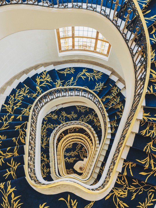 The grand staircase at Métropolis Madrid