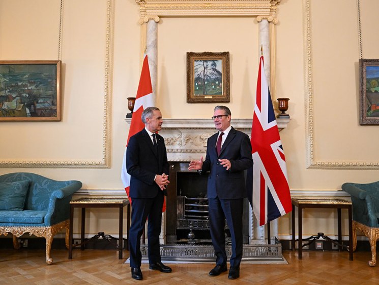 Mark Carney in London to strategise Western response to Iran and Trump’s demands for help