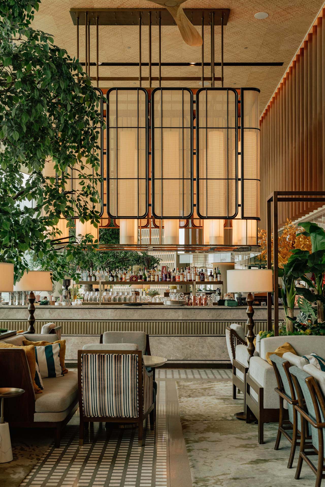 The bar at The Fullerton, Hong Kong