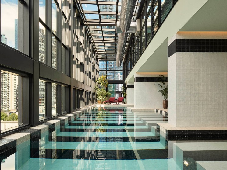 Hannah Street Hotel pool in Melbourne, Australia.