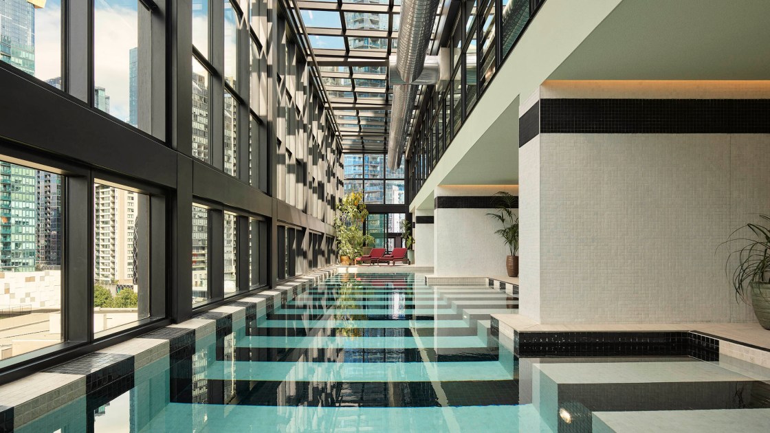 Hannah Street Hotel pool in Melbourne, Australia.