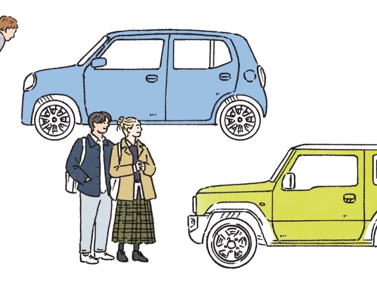 Illustration of Kei cars