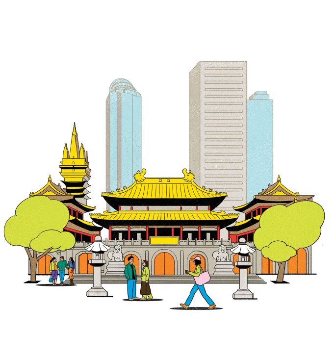 Illustration of Jing’an Temple