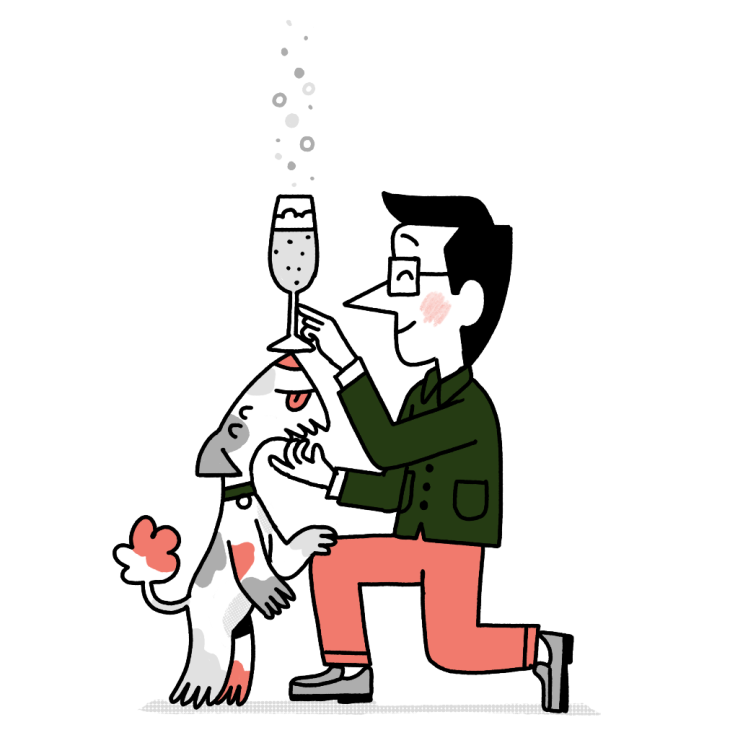 Andrew Tuck and his dog Macy