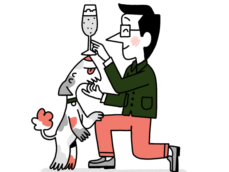 Andrew Tuck and his dog Macy