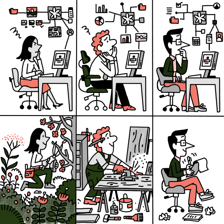 Offices illustration