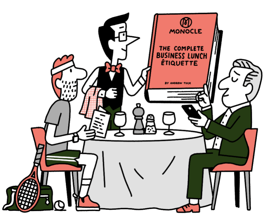 Andrew Tuck out for lunch